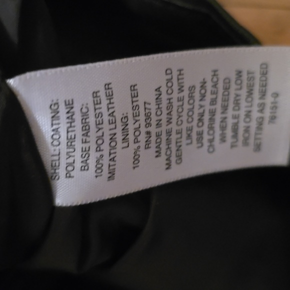 A.N.A. BRAND WOMENS BLACK IMITATION LEATHER JACKET SIZE XS - Picture 9 of 16